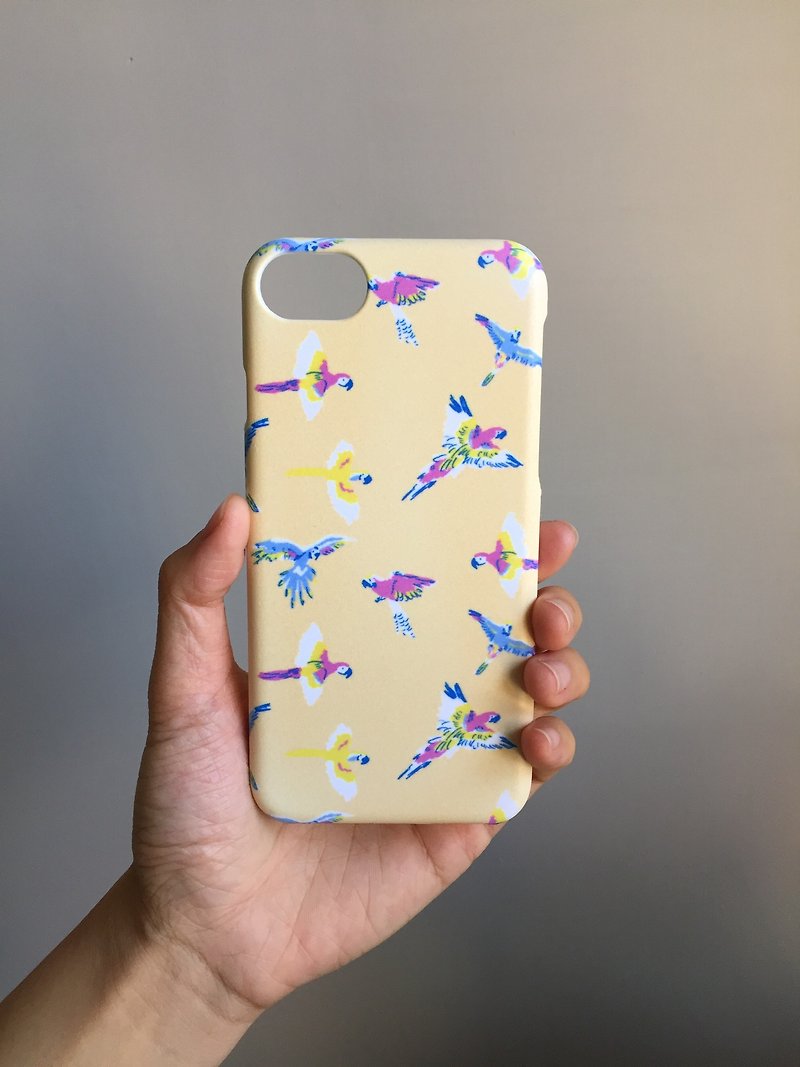鳥兒鸚鵡 鵝黃色手機殼 -iphone7 - 手機殼/手機套 - 塑膠 黃色
