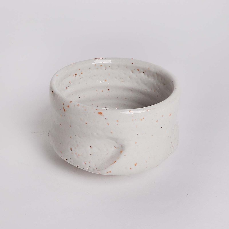 Mingya Kiln l Simple Pure Snow White Tea Bowl - Teapots & Teacups - Pottery White