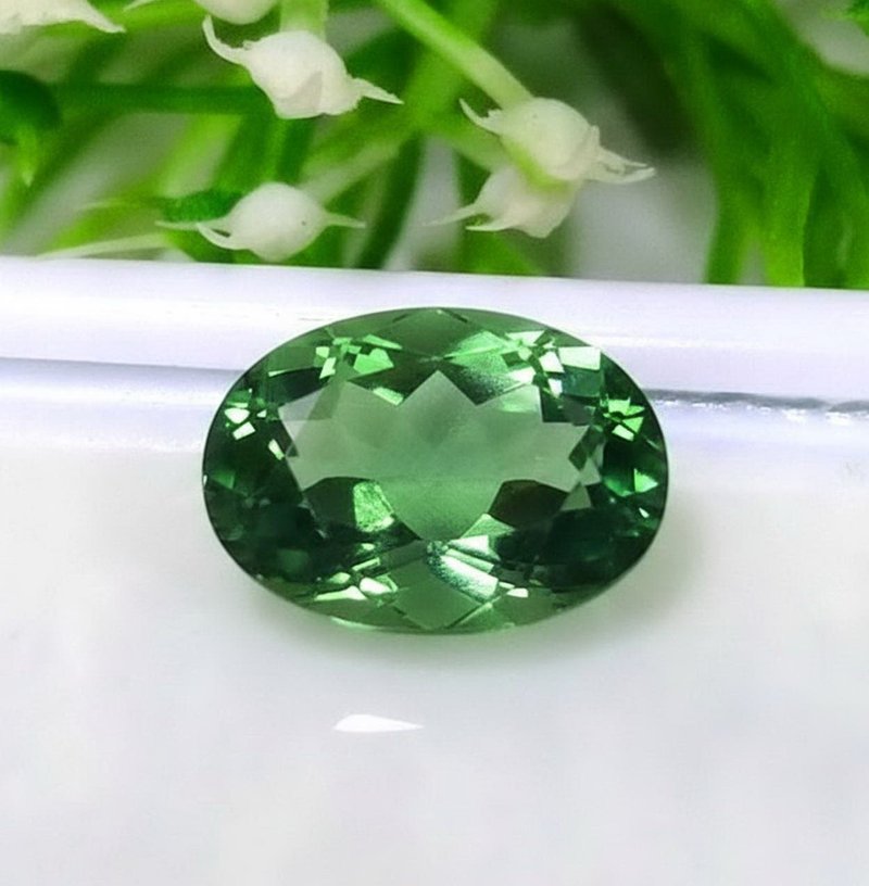 9 x 7 mm ฺ Genuine topaz green sky blue - 其他 - 寶石 綠色
