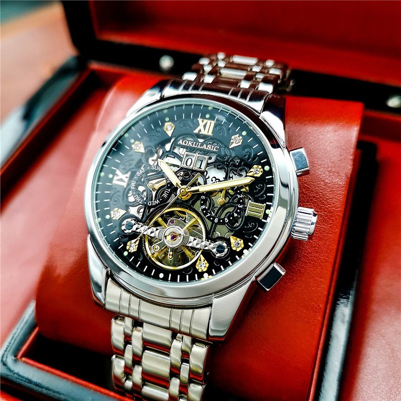 Skeleton Tourbillon Mechanical Watch - Men's & Unisex Watches - Other Materials 
