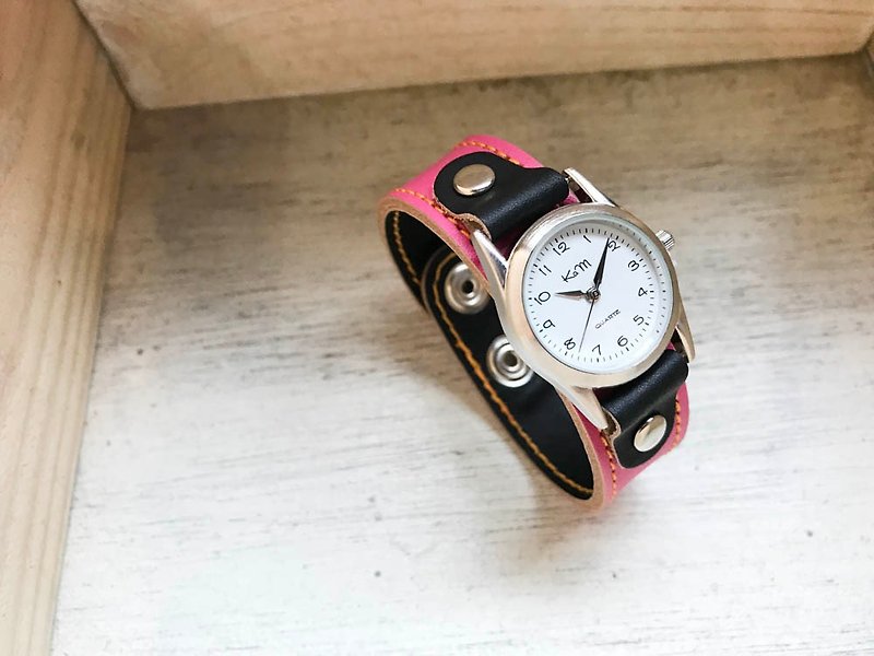 STITCH A watch that you want to wear every day Stitch Run Watch Unisex OK SRW-PKK-YS - Women's Watches - Genuine Leather Pink
