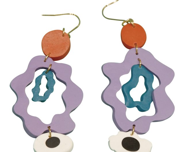 Abstract sales art earrings