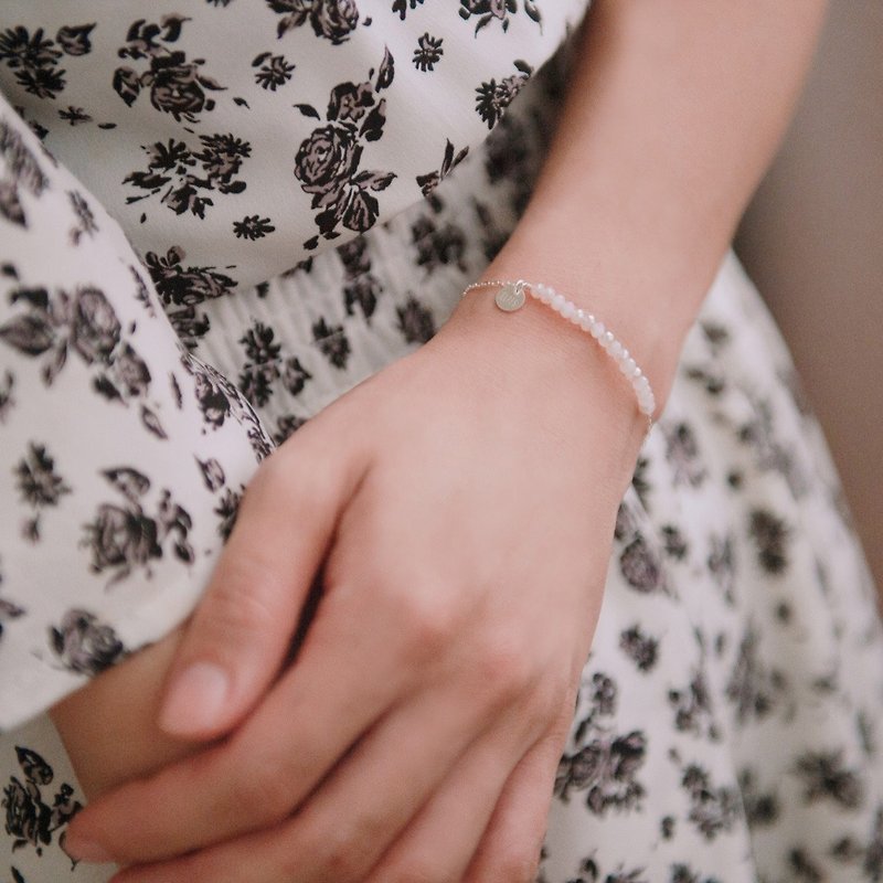 Mood bracelet/sterling silver-love - Bracelets - Sterling Silver Pink