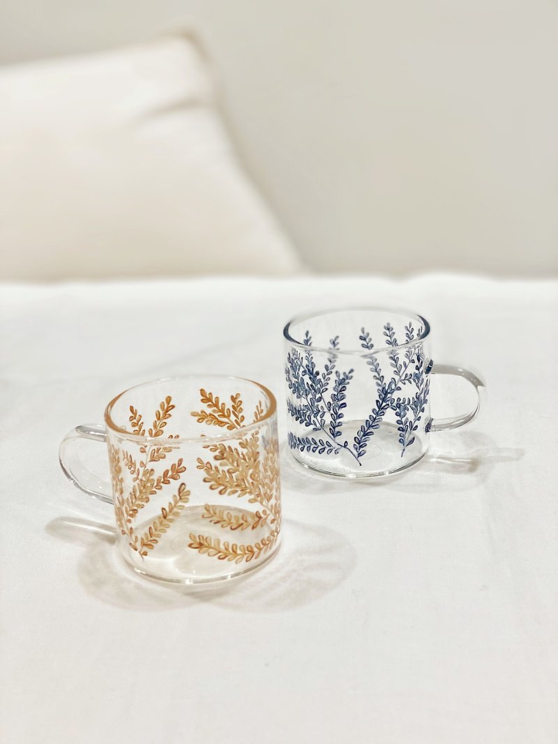 Venetian Glass Enamel Painting Experience -  Little Coffee Mug 1pair - Pottery & Glasswork - Glass 