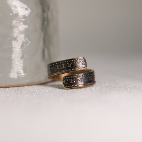 Riley the jewellery 香港伍毫硬幣開口戒指