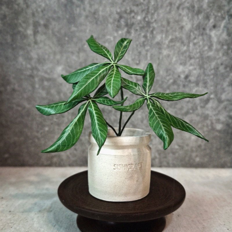 馬拉巴栗 發財樹 －手工革製小盆栽 送禮 - 植栽/盆栽 - 真皮 