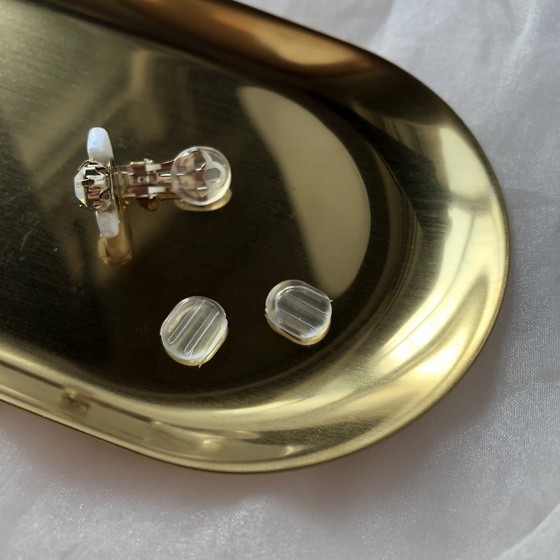 earring pads 1 - 耳環/耳夾 - 矽膠 透明