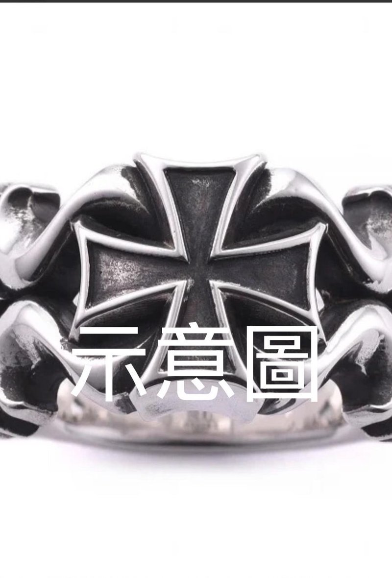 鐵十字訂製戒 - 戒指 - 銀 銀色