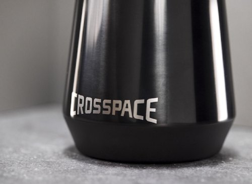 Crosspace 可思創品 【客製化禮物】Crosspace 純鈦雙層杯(黑曜岩) / 鈦杯