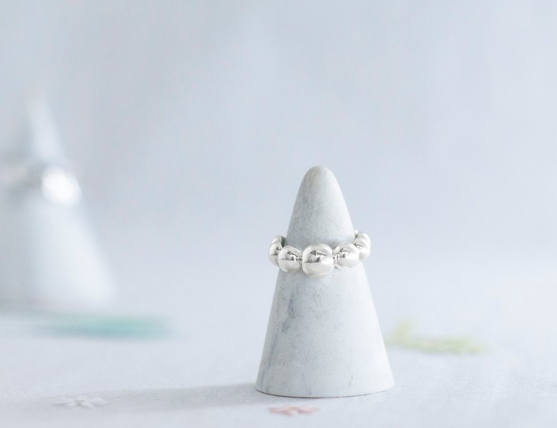 :純淨圜舞: 純銀活圍戒指 - 戒指 - 純銀 