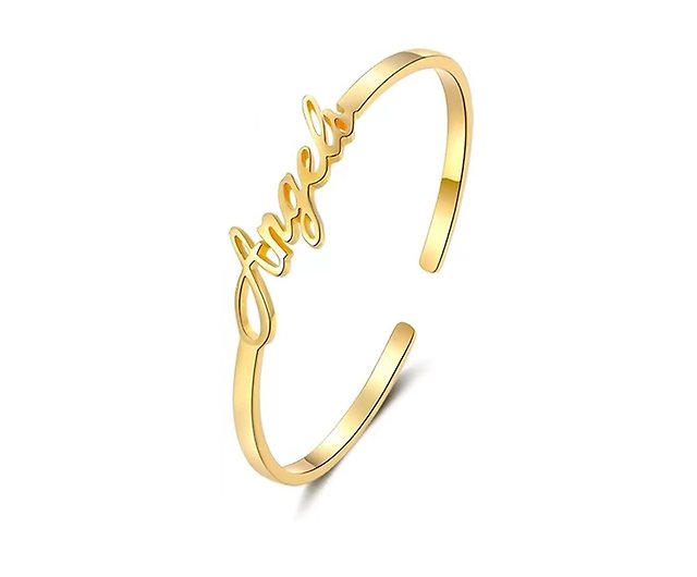 925 Sterling Silver Fashion 18K Gold Bracelet with Letters Charming for  Best Promotional Gifts - China Silver Accessories and Silver Products price