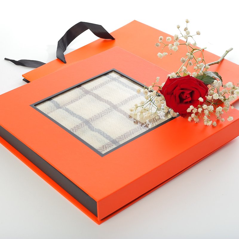 รายการเพิ่มค่าจัดส่ง - Cashmere scarf gift box packaging box noble orange square flip openwork strap (out of stock) - รายการสินค้าอื่นๆ - วัสดุอื่นๆ 