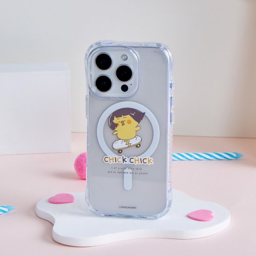 TOYSELECT 啾啾妹柔順老濕雞抗黃防摔MagSafe iPhone手機殼
