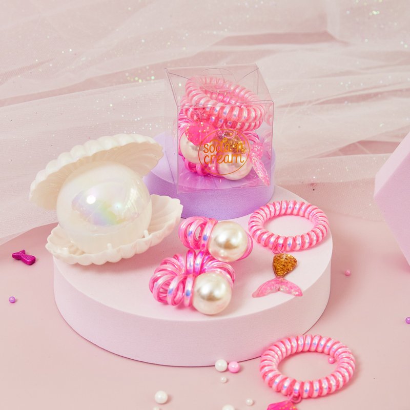 Pearl Mermaid Jewelry Box Powder - Hair Accessories - Other Materials 