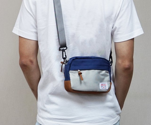 Grey shop waist bag
