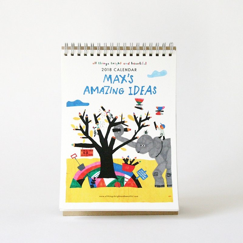 2018 Desktop Calendar - Max’s Amazing Ideas - Calendars - Paper Multicolor