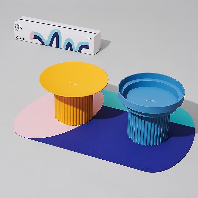 Purrre | 寵物餐墊 防滑防水-橢圓電力 - 餐桌布/餐墊 - 塑膠 多色
