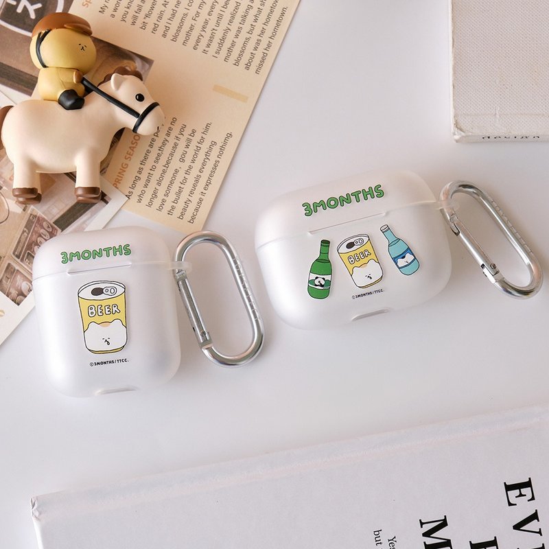 3MONTHS gets a little drunk with matte AirPods protective case - ที่เก็บหูฟัง - พลาสติก หลากหลายสี