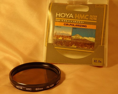 geokubanoid Hoya HMC PL-CIR 圓偏振濾光片 62 毫米螺紋安裝盒和盒子日本