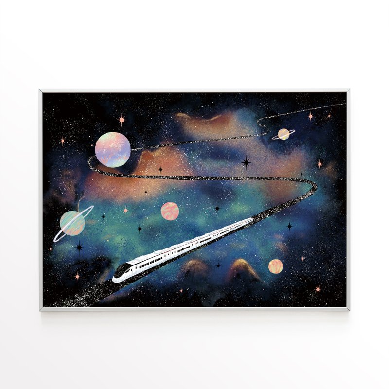 海報 (A3/A4) - 人生是高速公路 我是趕路的車 - 海報/掛畫/掛布 - 紙 黑色