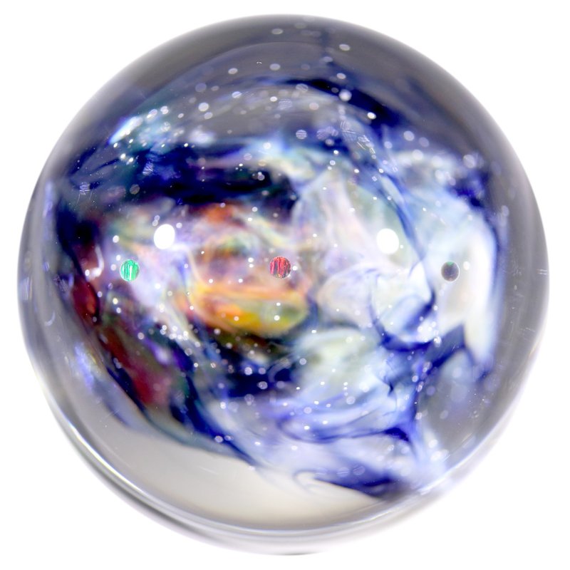 60mm 兩面星雲宇宙玻璃球擺設 no.M261 - 擺飾/家飾品 - 玻璃 黑色