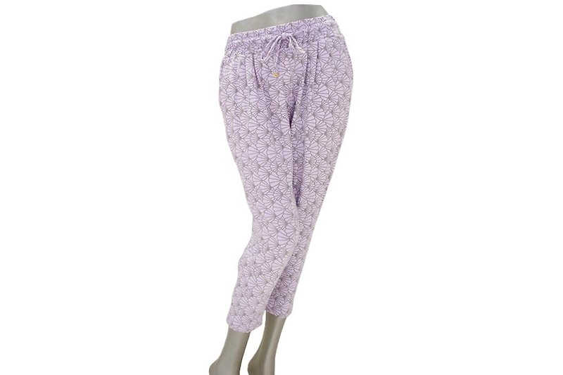 Mood of the mermaid princess ♪ Mermaid shell stretch pants <Purple> - กางเกงขายาว - วัสดุอื่นๆ สีม่วง