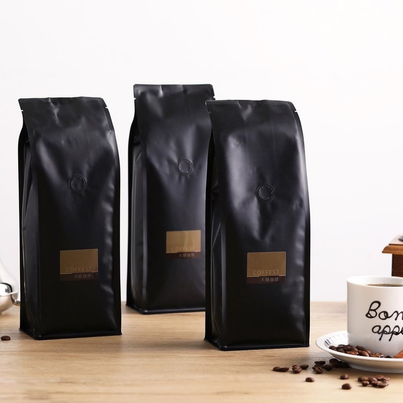 Comprehensive formula coffee beans half pound pack 3 pieces Italian coffee beans/mamba coffee beans comprehensive coffee beans - กาแฟ - อาหารสด สีดำ