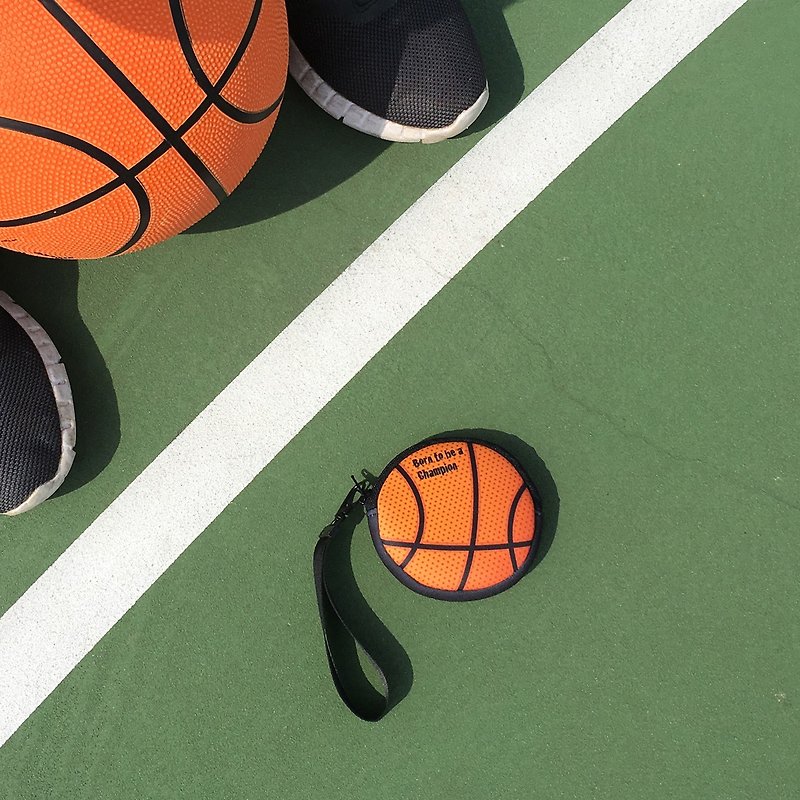 Basketball coin purse and headphone storage - กระเป๋าใส่เหรียญ - ไฟเบอร์อื่นๆ 