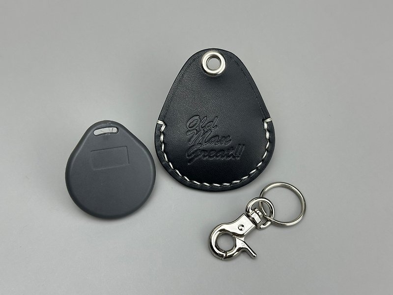 Magnetic buckle leather case vegetable tanned leather - ที่ห้อยกุญแจ - หนังแท้ 