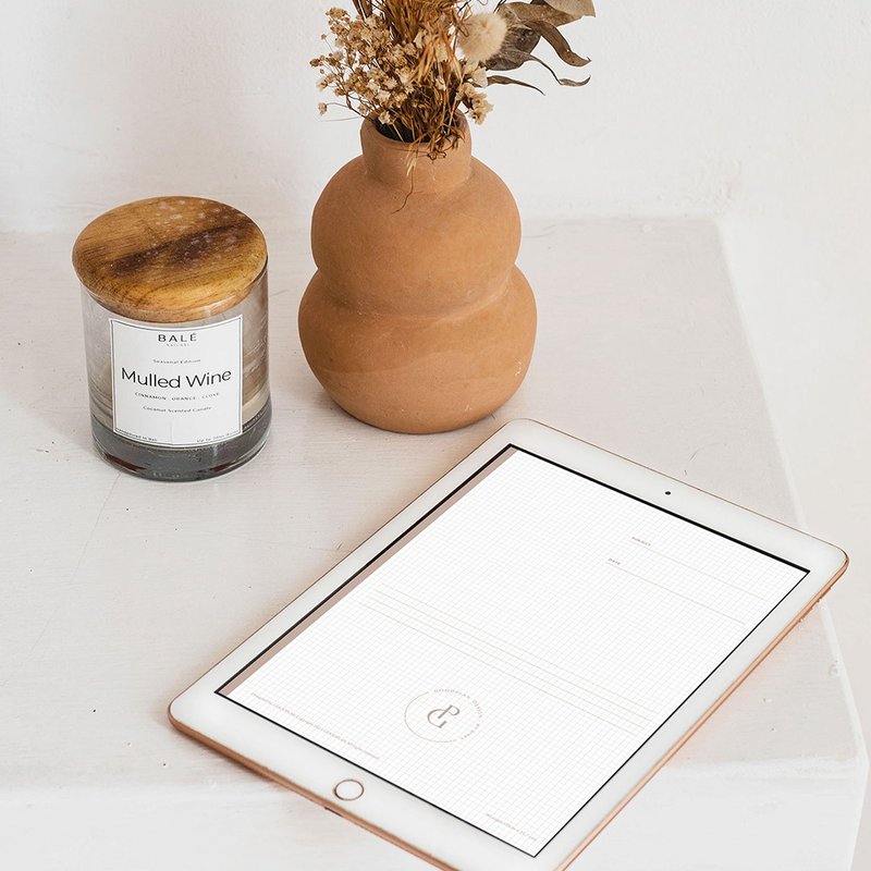 方格紙柵格筆記本 ipad goodnotes digital - 圖文模板設計 - 其他材質 