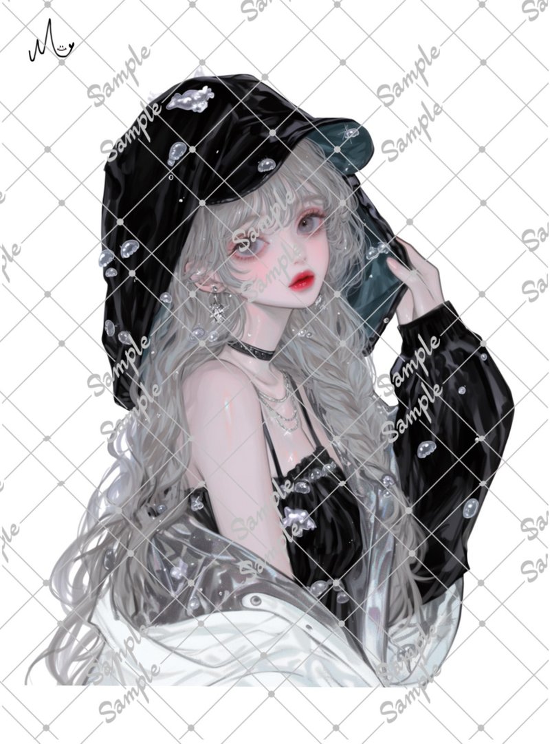 オリジナル人物ステッカー - 貼紙 - 紙 