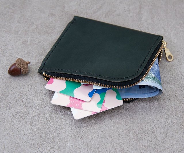 Multicolor Half Zip Wallet
