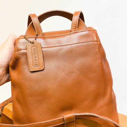 ◎vintage⭐︎COACH レザー トーンロック リュック ブラウン COACH - ◎vintage⭐︎COACH レザー トーンロック リュック