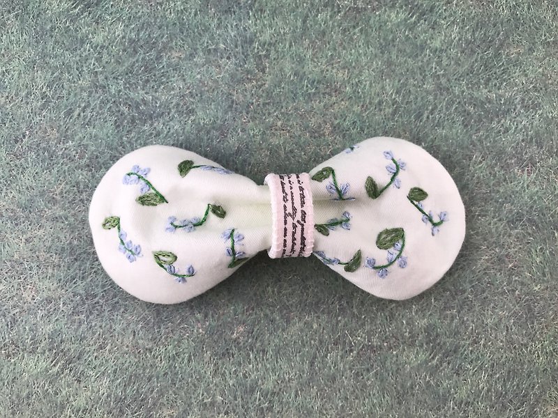 Needle time series - lily of the valley bow hairpin - Hair Accessories - Cotton & Hemp Multicolor