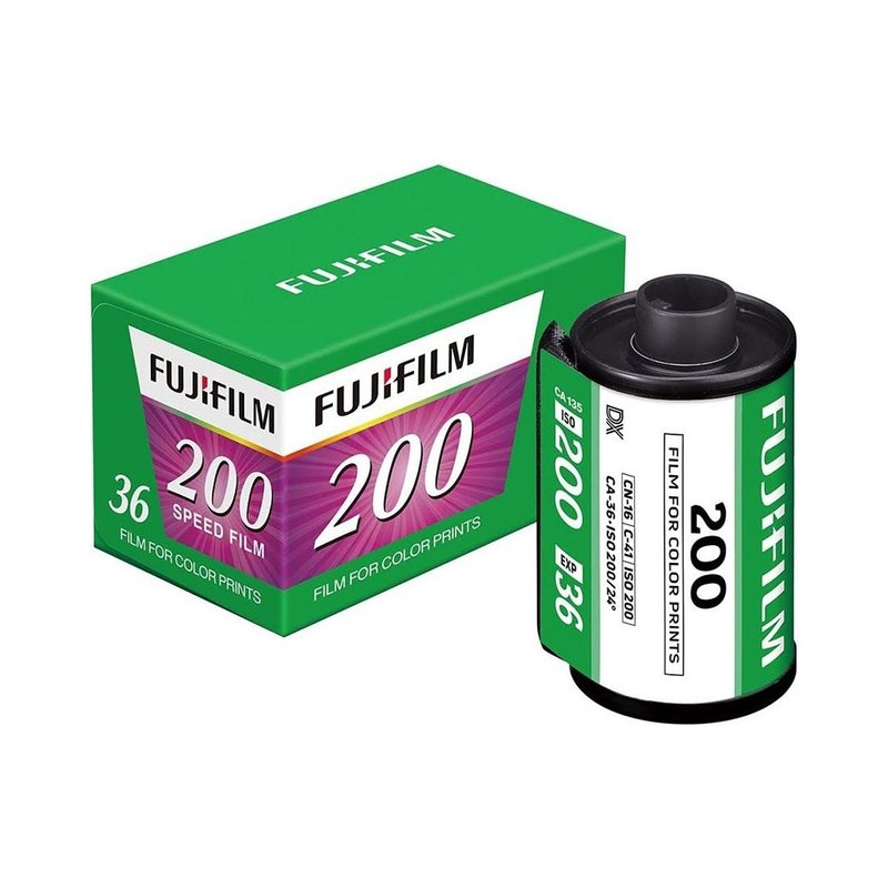 富士FUJIFILM 彩色軟片200度(負片135/36 36張) 膠卷底片 - 相機/拍立得/底片相機 - 塑膠 綠色