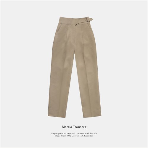 raw-attire Marzia trousers / Beige / 100% Cotton
