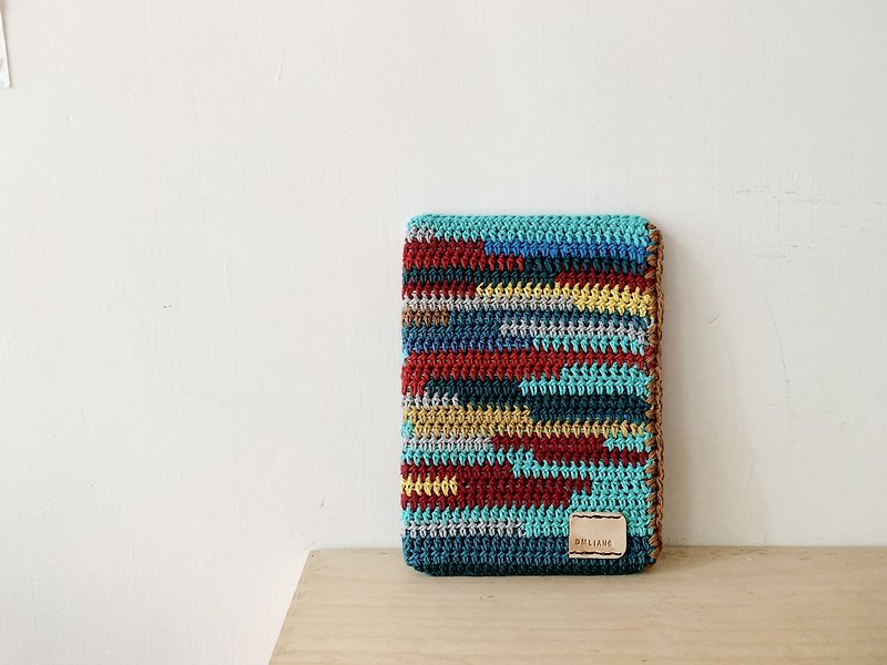 【endorphin】Knitted boox case - Laptop Bags - Cotton & Hemp Blue