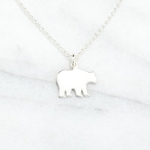 Angel & Me 珠寶銀飾 可愛 北極熊 (大) Polar Bear s925 純銀 項鍊 情人節 禮物