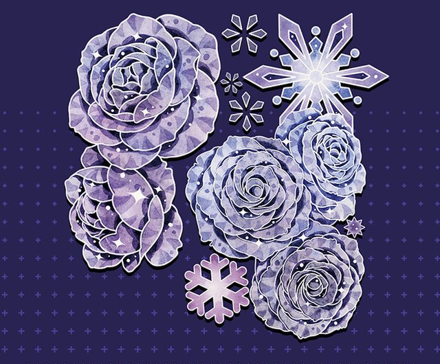 海外 PETテープ マスキングテープ 雪の結晶