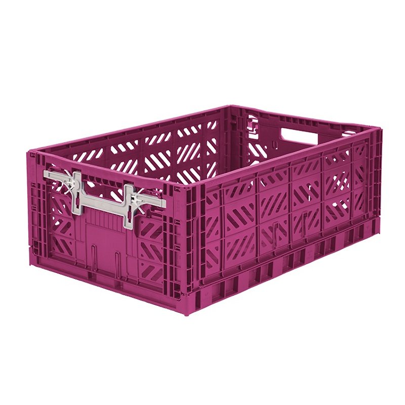 Turkey Aykasa Folding Storage Basket (L)-Berry Purple - Storage - Plastic 