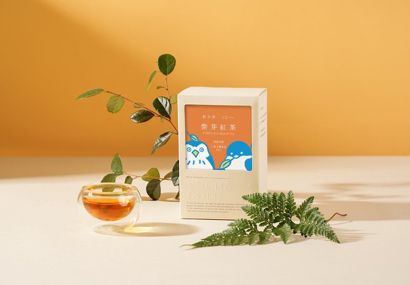 [Yuchajin x Bird Collaboration] Purple Bud Black Tea Bird is soothing - ชา - อาหารสด สีเทา