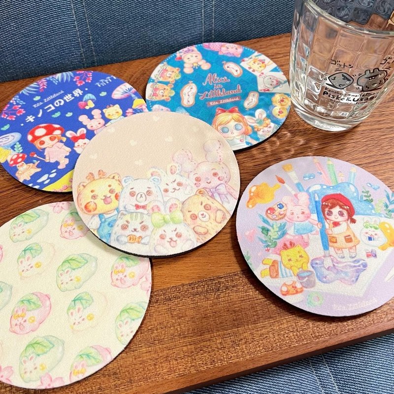 Soft diatomaceous earth coaster - Coasters - Other Materials Multicolor