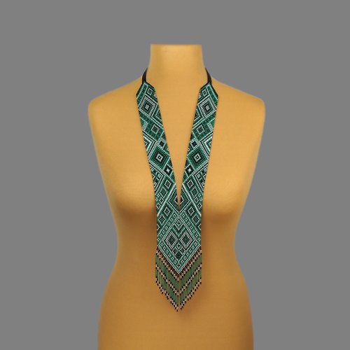 SweetBeadsIP Green necklace statement jewelry for woman