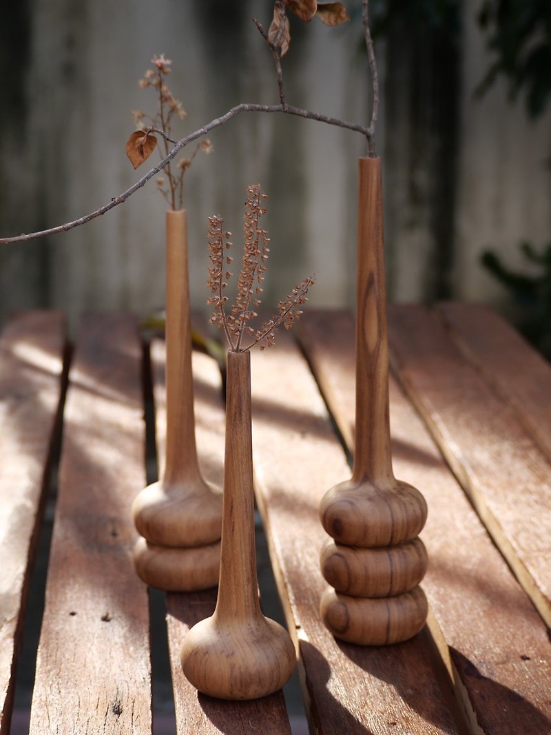 abacus wood vase (in set of 3) - Items for Display - Wood 