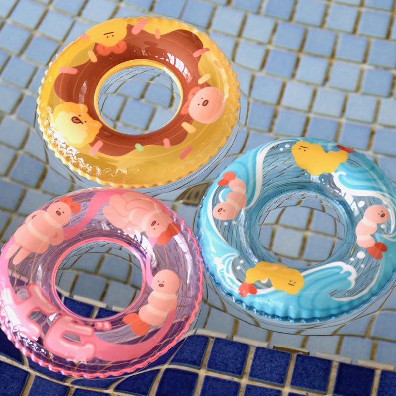 Summer New Keychain Swim Ring - ของเล่นเด็ก - ซิลิคอน สีใส