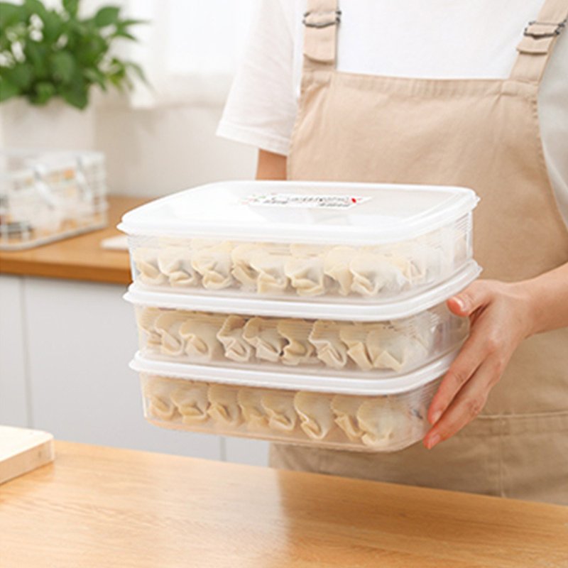 日本NAKAYA  日本製造長方形/扁形收納/食物保鮮盒6件組 - 便當盒/食物袋 - 其他材質 白色