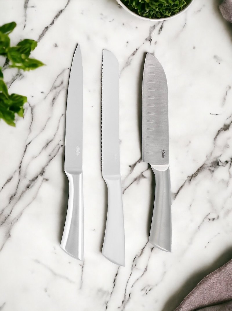 【Maku Kitchen Life】Three types of steel kitchen knives - มีด - สแตนเลส 