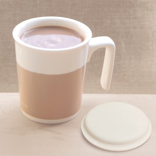 P+L 品牌直營店 - Pethany+Larsen 英奶茶親親馬克杯+白瓷杯蓋 -P+L杯組(台灣製可微波烤箱)