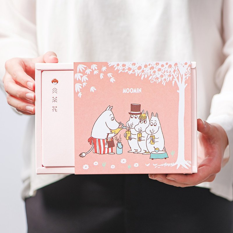 [Mid-Autumn Festival Gift Box] MOOMIN single product/comprehensive 10-piece gift box without caffeine floral tea as a gift - Tea - Plants & Flowers Pink