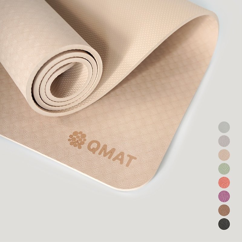 【QMAT】8mm yoga mat-single color made in Taiwan - Yoga Mats - Eco-Friendly Materials Multicolor